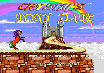 Crystal's Pony Tale (USA) screen shot title